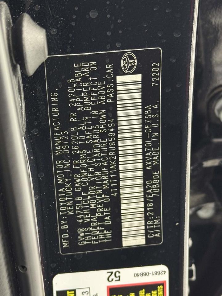 2024 Toyota Camry SE Fredericksburg VA