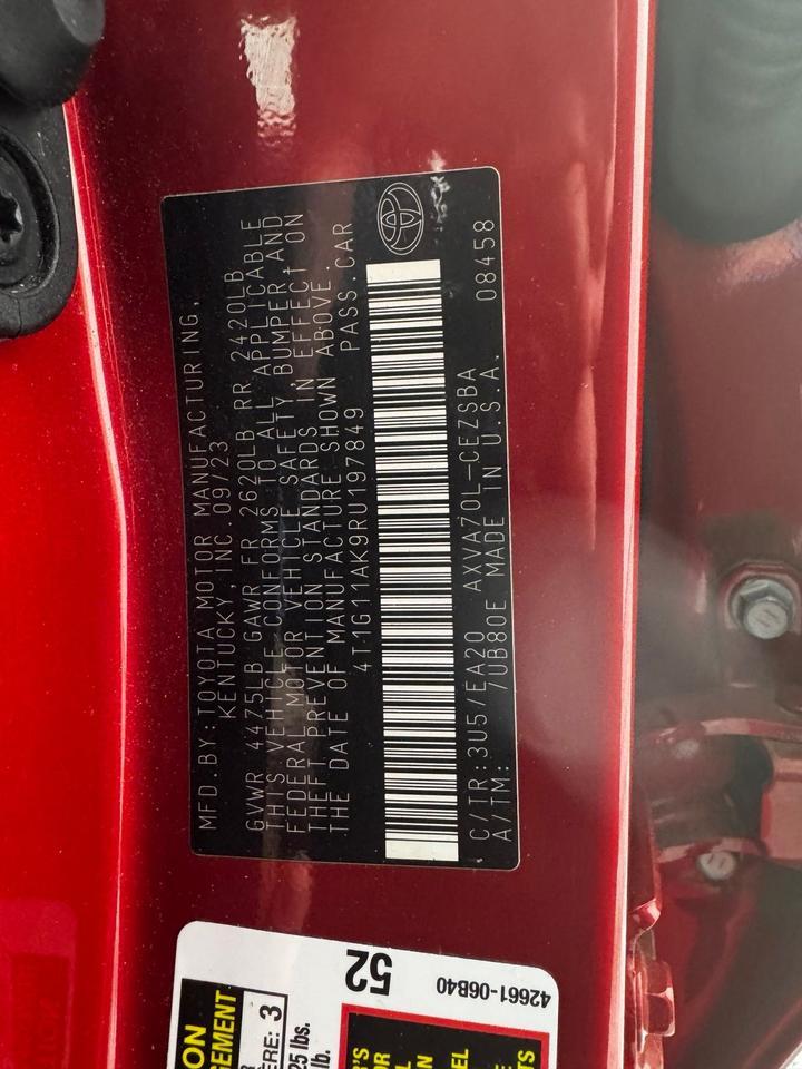 2024 Toyota Camry SE Fredericksburg VA