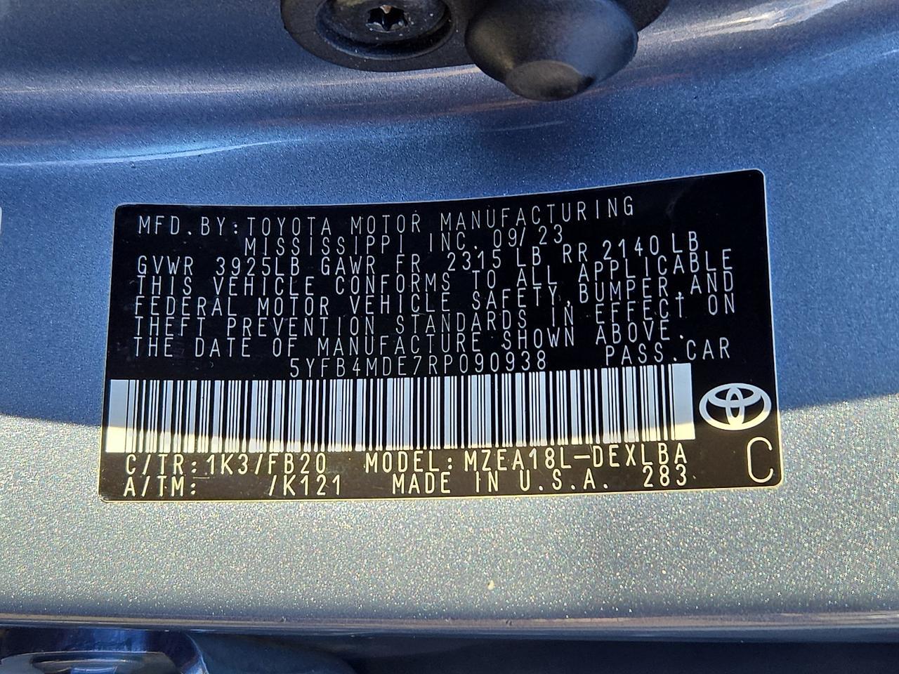 2024 Toyota Corolla LE Vineland NJ