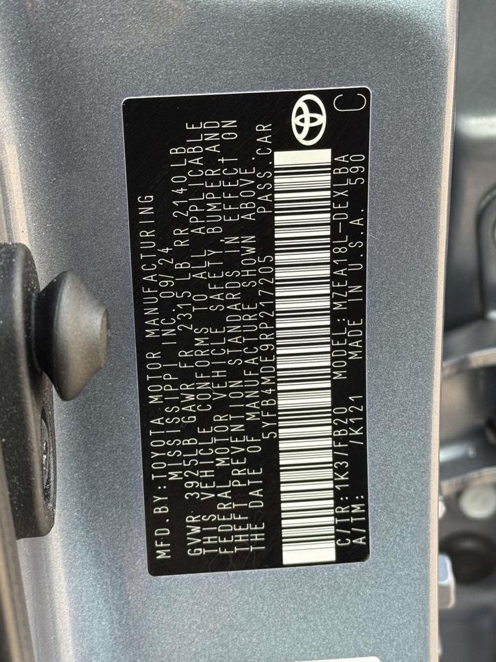 2024 Toyota Corolla LE Fredericksburg VA