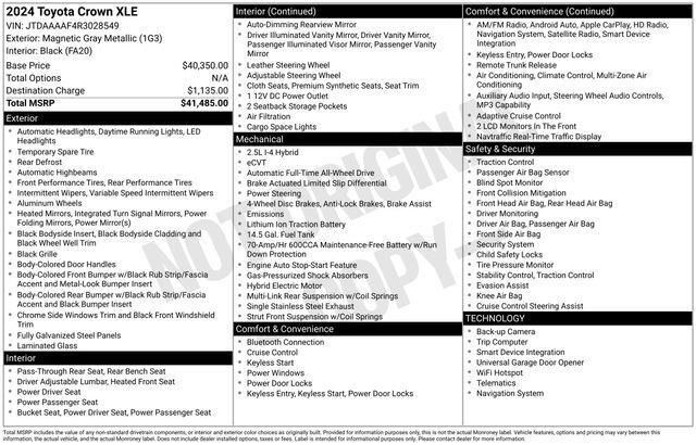 2024 Toyota Crown XLE Raleigh NC