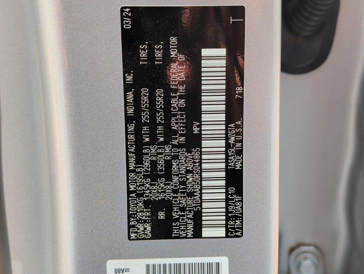 2024 Toyota Grand Highlander Limited San Juan TX