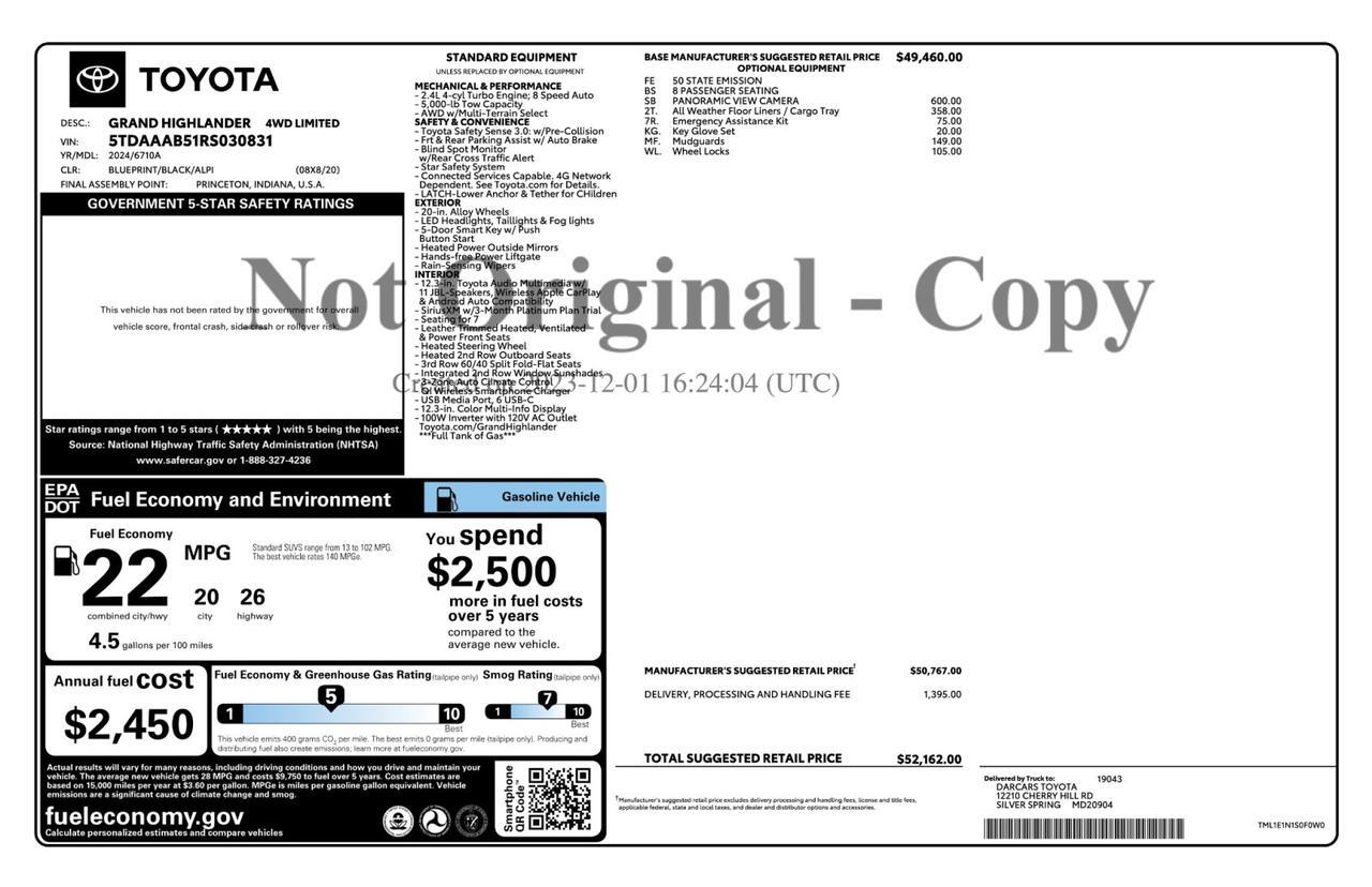 2024 Toyota Grand Highlander Limited Tallmadge OH