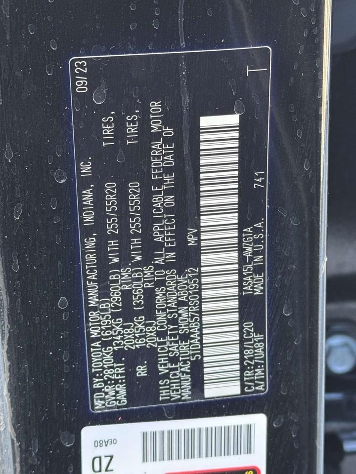 2024 Toyota Grand Highlander Limited Fredericksburg VA