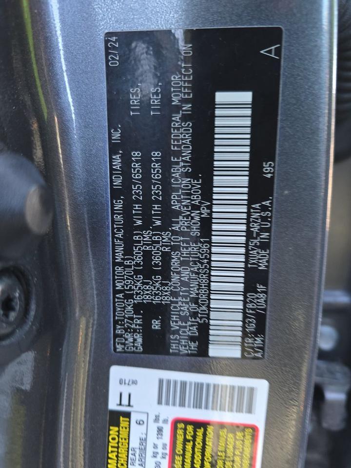 2024 Toyota Highlander LE Stafford VA