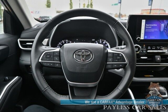 2024 Toyota Highlander XLE / AWD / Auto Start / Power & Heated Leather Seats / Sunroof / Adaptive Cruise / Lane Departure & Blind Spot / Rear Captain Chairs / 3rd Row / Seats 7 / Apple CarPlay & Android Auto / Back Up Camera / 1-Owner Anchorage AK
