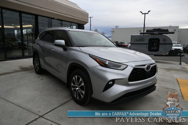 2024 Toyota Highlander XLE / AWD / Auto Start / Power & Heated Leather Seats / Sunroof / Adaptive Cruise / Lane Departure & Blind Spot / Rear Captain Chairs / 3rd Row / Seats 7 / Apple CarPlay & Android Auto / Back Up Camera / 1-Owner Anchorage AK