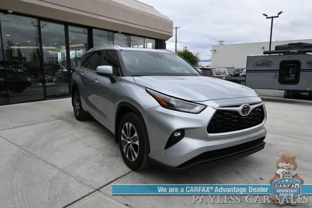 2024 Toyota Highlander XLE / AWD / Power & Heated Leather Seats / Sunroof / Adaptive Cruise / Lane Departure & Blind Spot / Rear Captain Chairs / 3rd Row / Apple CarPlay & Android Auto / Back Up Camera / Keyless Entry & Start / 1-Owner Anchorage AK