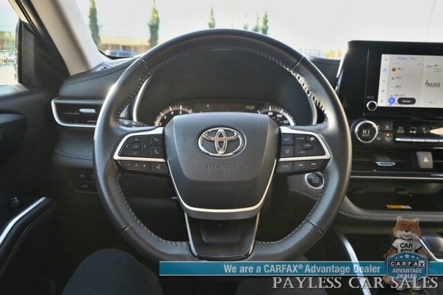 2024 Toyota Highlander XLE / AWD / Power & Heated Leather Seats / Sunroof / Adaptive Cruise / Lane Departure & Blind Spot / Rear Captain Chairs / 3rd Row / Apple CarPlay & Android Auto / Back Up Camera / Keyless Entry & Start / 1-Owner Anchorage AK