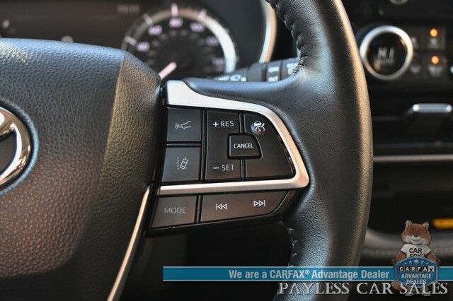 2024 Toyota Highlander XLE / AWD / Power & Heated Leather Seats / Sunroof / Adaptive Cruise / Lane Departure & Blind Spot / Rear Captain Chairs / 3rd Row / Seats 7 / Apple CarPlay & Android Auto / Back Up Camera / 1-Owner Anchorage AK