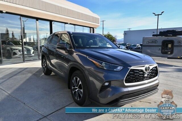 2024 Toyota Highlander XLE / AWD / Power & Heated Leather Seats / Sunroof / Adaptive Cruise / Lane Departure & Blind Spot / Rear Captain Chairs / 3rd Row / Seats 7 / Apple CarPlay & Android Auto / Back Up Camera / 1-Owner Anchorage AK