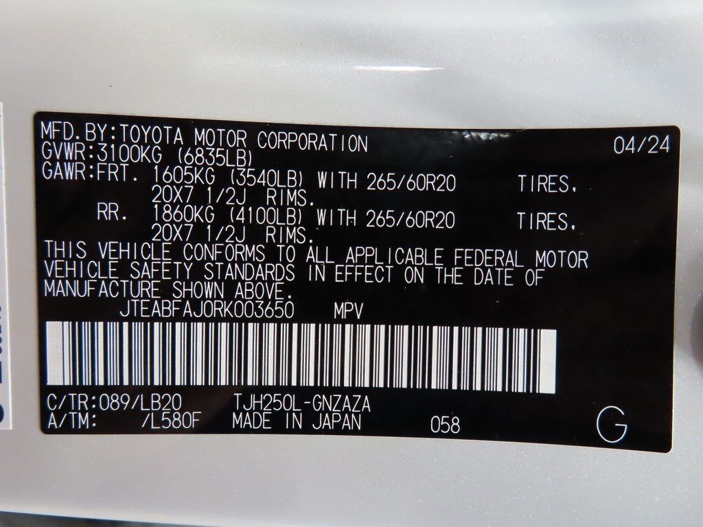 2024 Toyota Land Cruiser Base 4WD Fond du Lac WI