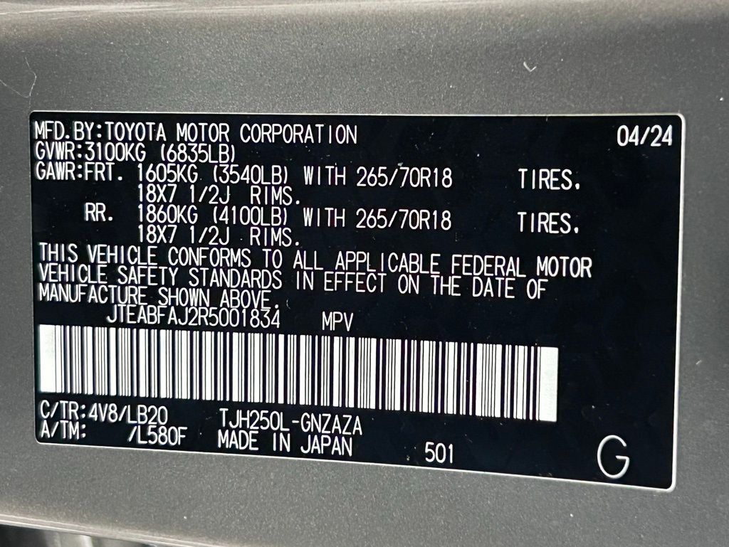 2024 Toyota Land Cruiser Base Portland OR