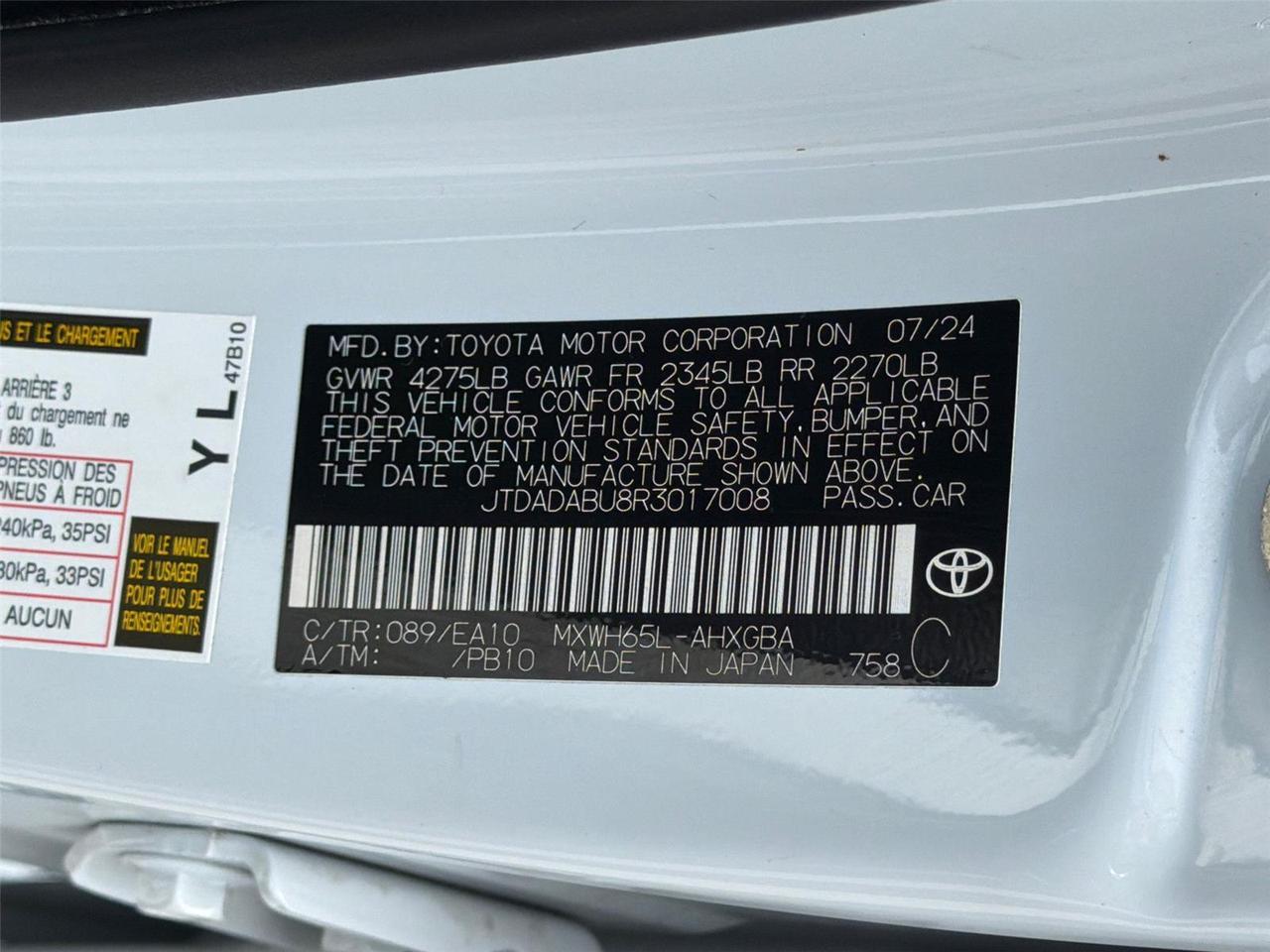 2024 Toyota Prius XLE Hagerstown MD