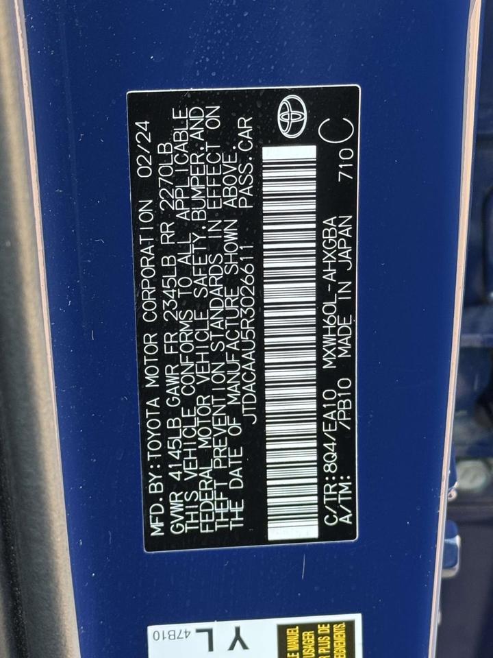 2024 Toyota Prius XLE Fredericksburg VA