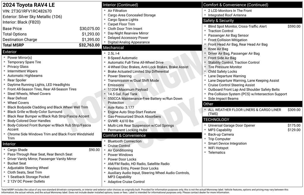 2024 Toyota RAV4 LE OR