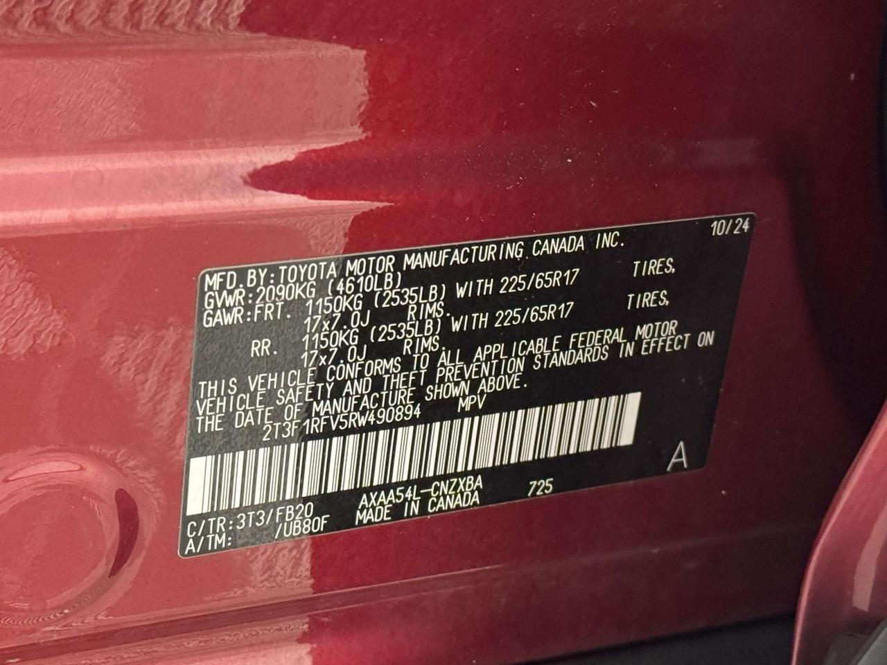 2024 Toyota RAV4 LE Fredericksburg VA