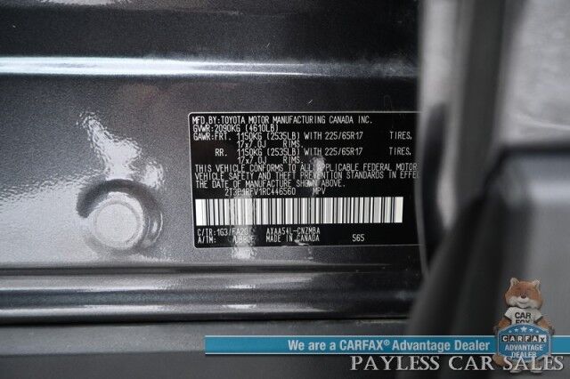 2024 Toyota RAV4 XLE / AWD / Auto Start / Weather Pkg / Power & Heated Cloth Seats / Heated Steering / Adaptive Cruise / Lane Departure & Blind Spot Alert / Apple CarPlay & Android Auto / Back Up Camera / Keyless Entry & Start / 1-Owner Wasilla AK