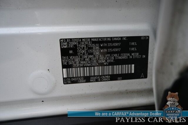 2024 Toyota RAV4 XLE / AWD / Auto Start / Weather Pkg / Power & Heated Cloth Seats / Heated Steering / Adaptive Cruise / Lane Departure & Blind Spot Alert / Apple CarPlay & Android Auto / Back Up Camera / Keyless Entry & Start / 1-Owner Wasilla AK