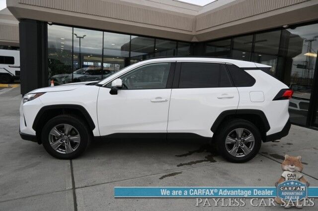 2024 Toyota RAV4 XLE / AWD / Auto Start / Weather Pkg / Power & Heated Cloth Seats / Heated Steering / Adaptive Cruise / Lane Departure & Blind Spot Alert / Apple CarPlay & Android Auto / Back Up Camera / Keyless Entry & Start / 1-Owner