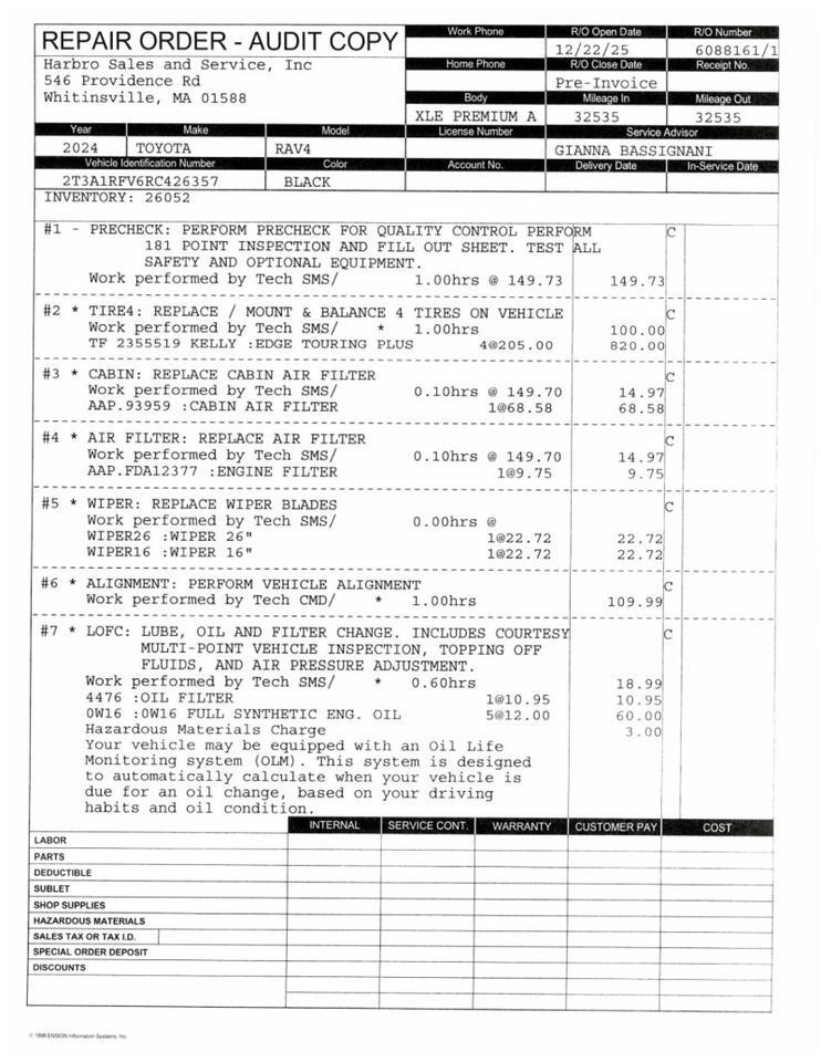 2024 Toyota RAV4 XLE Premium - 1 OWNER - COLD WEATHER PACKAGE Webster MA