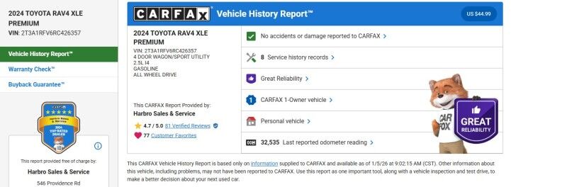 2024 Toyota RAV4 XLE Premium - 1 OWNER - COLD WEATHER PACKAGE Webster MA