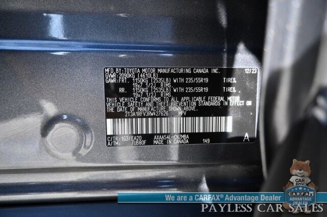 2024 Toyota RAV4 XLE Premium / AWD / Auto Start / Weather Pkg / Power & Heated Leather Seats / Heated Steering / Sunroof / Blind Spot & Lane Alert / Apple CarPlay & Android Auto / Back Up Camera / Power Liftgate / 1-Owner Anchorage AK