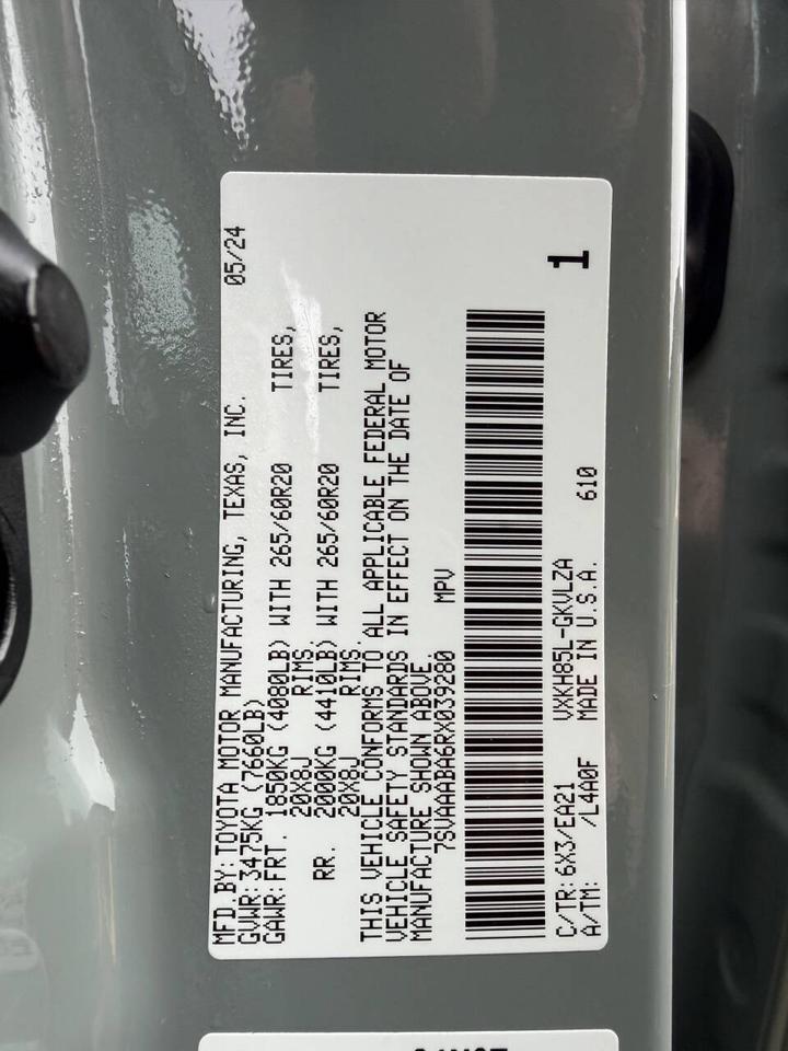 2024 Toyota Sequoia Limited 4x4 4dr SUV Eldridge IA