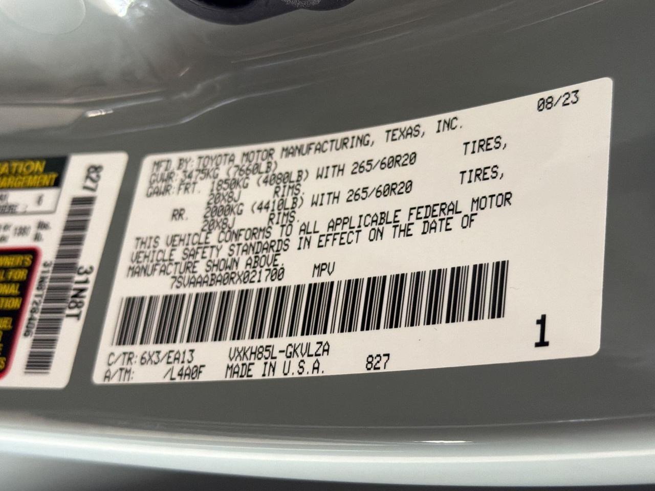 2024 Toyota Sequoia Limited San Antonio TX