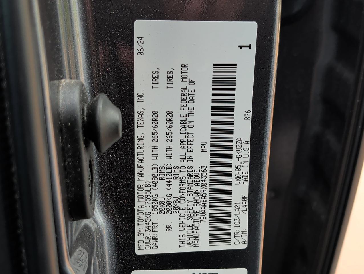 2024 Toyota Sequoia Platinum San Juan TX