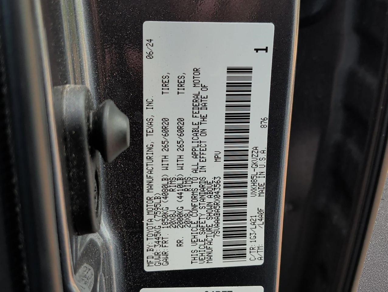 2024 Toyota Sequoia Platinum San Juan TX
