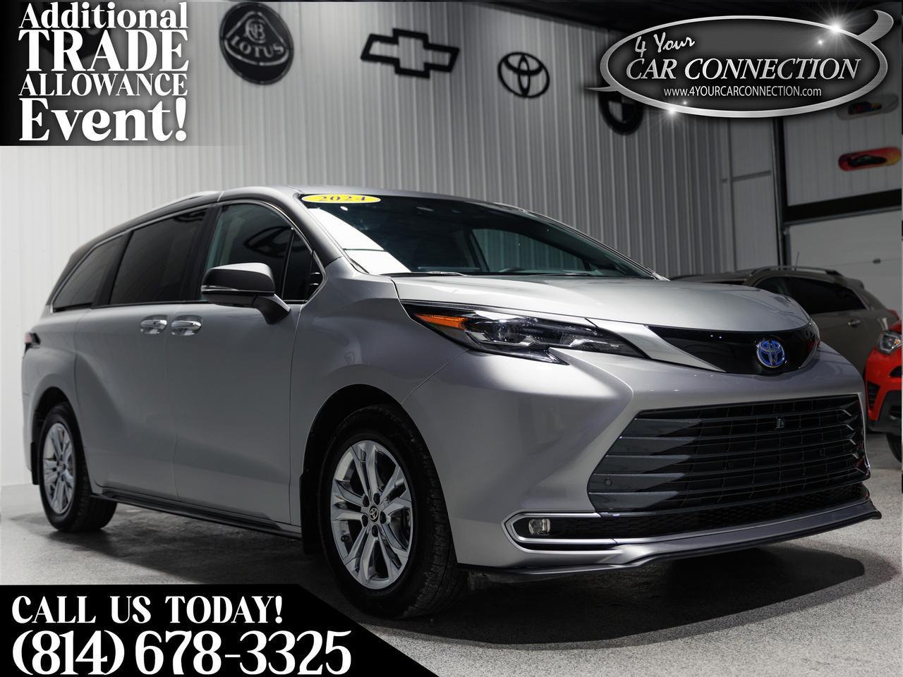 2024 Toyota Sienna Platinum 7-Passenger AWD TV-DVD-NAV Hybrid