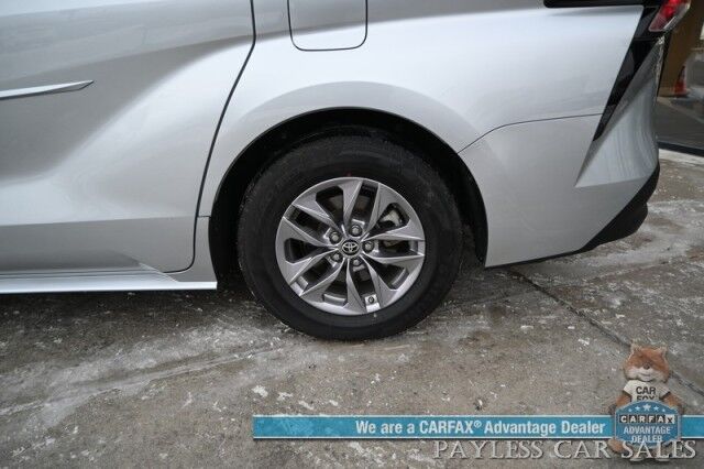 2024 Toyota Sienna XLE Hybrid / AWD / Power & Heated Leather Seats / Sunroof / Adaptive Cruise / Lane Depart & Blind Spot Alert / Apple CarPlay & Android Auto / Back Up Camera / Rear Captain Chairs / 3rd Row / 36 MPG / 1-Owner Anchorage AK 2024 Toyota Sienna XLE Hybrid / AWD / Power & Heated Leather Seats / Sunroof / Adaptive Cruise / Lane Depart & Blind Spot Alert / Apple CarPlay & Android Auto / Back Up Camera / Rear Captain Chairs / 3rd Row / 36 MPG / 1-Owner Anchorage AK