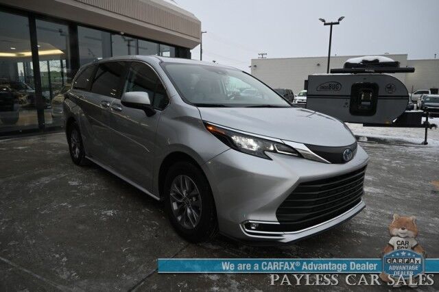 2024 Toyota Sienna XLE Hybrid / AWD / Power & Heated Leather Seats / Sunroof / Adaptive Cruise / Lane Depart & Blind Spot Alert / Apple CarPlay & Android Auto / Back Up Camera / Rear Captain Chairs / 3rd Row / 36 MPG / 1-Owner Anchorage AK 2024 Toyota Sienna XLE Hybrid / AWD / Power & Heated Leather Seats / Sunroof / Adaptive Cruise / Lane Depart & Blind Spot Alert / Apple CarPlay & Android Auto / Back Up Camera / Rear Captain Chairs / 3rd Row / 36 MPG / 1-Owner Anchorage AK