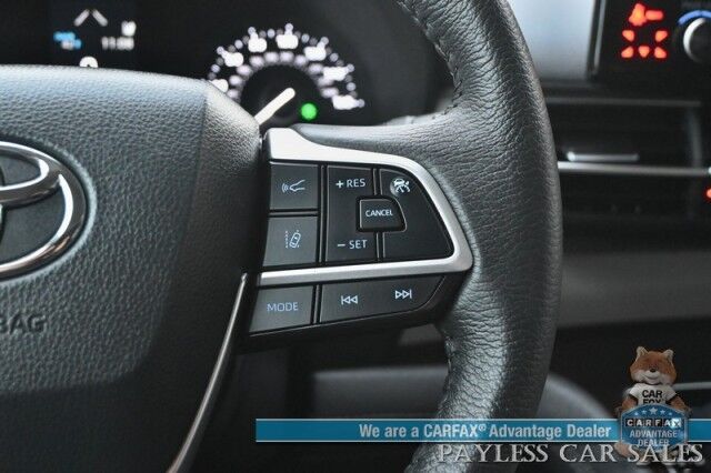 2024 Toyota Sienna XLE Hybrid / AWD / Power & Heated Leather Seats / Sunroof / Adaptive Cruise / Lane Depart & Blind Spot Alert / Apple CarPlay & Android Auto / Back Up Camera / Rear Captain Chairs / 3rd Row / 36 MPG / 1-Owner Anchorage AK 2024 Toyota Sienna XLE Hybrid / AWD / Power & Heated Leather Seats / Sunroof / Adaptive Cruise / Lane Depart & Blind Spot Alert / Apple CarPlay & Android Auto / Back Up Camera / Rear Captain Chairs / 3rd Row / 36 MPG / 1-Owner Anchorage AK