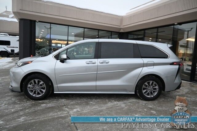 2024 Toyota Sienna XLE Hybrid / AWD / Power & Heated Leather Seats / Sunroof / Adaptive Cruise / Lane Depart & Blind Spot Alert / Apple CarPlay & Android Auto / Back Up Camera / Rear Captain Chairs / 3rd Row / 36 MPG / 1-Owner Anchorage AK 2024 Toyota Sienna XLE Hybrid / AWD / Power & Heated Leather Seats / Sunroof / Adaptive Cruise / Lane Depart & Blind Spot Alert / Apple CarPlay & Android Auto / Back Up Camera / Rear Captain Chairs / 3rd Row / 36 MPG / 1-Owner Anchorage AK