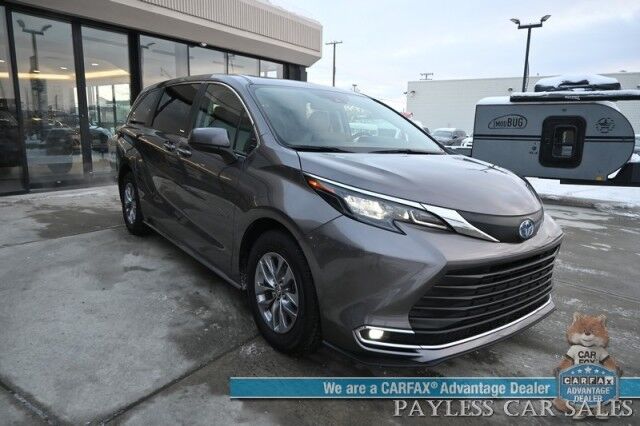 2024 Toyota Sienna XLE Hybrid / AWD / Power & Heated Leather Seats / Sunroof / Adaptive Cruise / Lane Depart & Blind Spot Alert / Apple CarPlay & Android Auto / Back Up Camera / Rear Captain Chairs / 3rd Row / 36 MPG / 1-Owner Anchorage AK