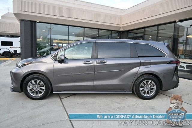 2024 Toyota Sienna XLE Hybrid / AWD / Power & Heated Leather Seats / Sunroof / Adaptive Cruise / Lane Depart & Blind Spot Alert / Apple CarPlay & Android Auto / Back Up Camera / Rear Captain Chairs / 3rd Row / 36 MPG / 1-Owner Anchorage AK