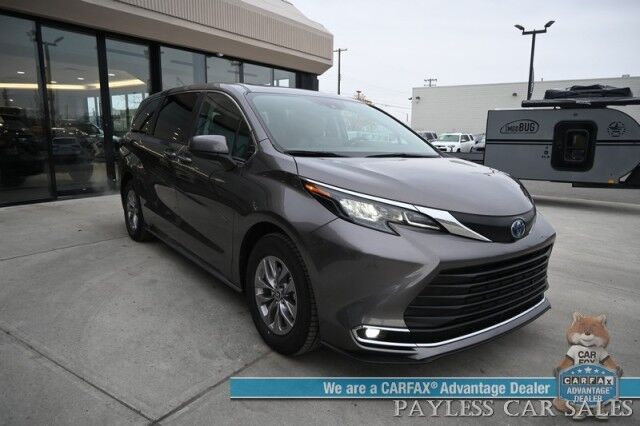 2024 Toyota Sienna XLE Hybrid / AWD / Power & Heated Leather Seats / Sunroof / Adaptive Cruise / Lane Depart & Blind Spot Alert / Apple CarPlay & Android Auto / Back Up Camera / Rear Captain Chairs / 3rd Row / 36 MPG / 1-Owner Anchorage AK