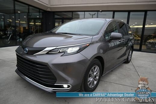 2024 Toyota Sienna XLE Hybrid / AWD / Power & Heated Leather Seats / Sunroof / Adaptive Cruise / Lane Depart & Blind Spot Alert / Apple CarPlay & Android Auto / Back Up Camera / Rear Captain Chairs / 3rd Row / 36 MPG / 1-Owner Anchorage AK