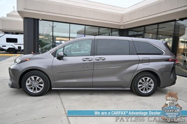 2024 Toyota Sienna XLE Hybrid / AWD / Power & Heated Leather Seats / Sunroof / Adaptive Cruise / Lane Depart & Blind Spot Alert / Apple CarPlay & Android Auto / Back Up Camera / Rear Captain Chairs / 3rd Row / 36 MPG / 1-Owner Anchorage AK