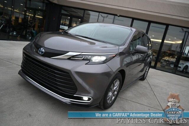 2024 Toyota Sienna XLE Hybrid / AWD / Power & Heated Leather Seats / Sunroof / Adaptive Cruise / Lane Depart & Blind Spot Alert / Apple CarPlay & Android Auto / Back Up Camera / Rear Captain Chairs / 3rd Row / 36 MPG / 1-Owner Anchorage AK