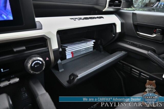 2024 Toyota Tacoma 4WD TRD Off Road / 4X4 / Crew Cab / Premium Cloth Seats / Adaptive Cruise Control / Lane Departure & Blind Spot Alert / Apple CarPlay & Android Auto / Back Up Camera / Keyless Entry & Start / Tow Pkg / 23 MPG / 1-Owner Anchorage AK