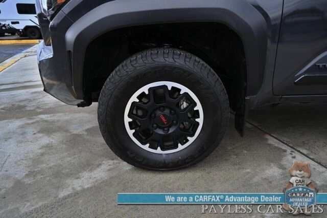 2024 Toyota Tacoma 4WD TRD Off Road / 4X4 / Crew Cab / Premium Cloth Seats / Adaptive Cruise Control / Lane Departure & Blind Spot Alert / Apple CarPlay & Android Auto / Back Up Camera / Keyless Entry & Start / Tow Pkg / 23 MPG / 1-Owner Anchorage AK