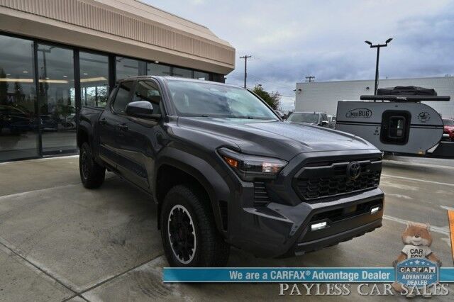 2024 Toyota Tacoma 4WD TRD Off Road / 4X4 / Crew Cab / Premium Cloth Seats / Adaptive Cruise Control / Lane Departure & Blind Spot Alert / Apple CarPlay & Android Auto / Back Up Camera / Keyless Entry & Start / Tow Pkg / 23 MPG / 1-Owner Anchorage AK