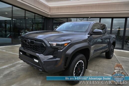 2024 Toyota Tacoma 4WD TRD Off Road / 4X4 / Crew Cab / Premium Cloth Seats / Adaptive Cruise Control / Lane Departure & Blind Spot Alert / Apple CarPlay & Android Auto / Back Up Camera / Keyless Entry & Start / Tow Pkg / 23 MPG / 1-Owner Anchorage AK