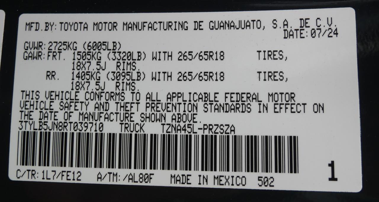 2024 Toyota Tacoma 4WD TRD Sport San Juan TX