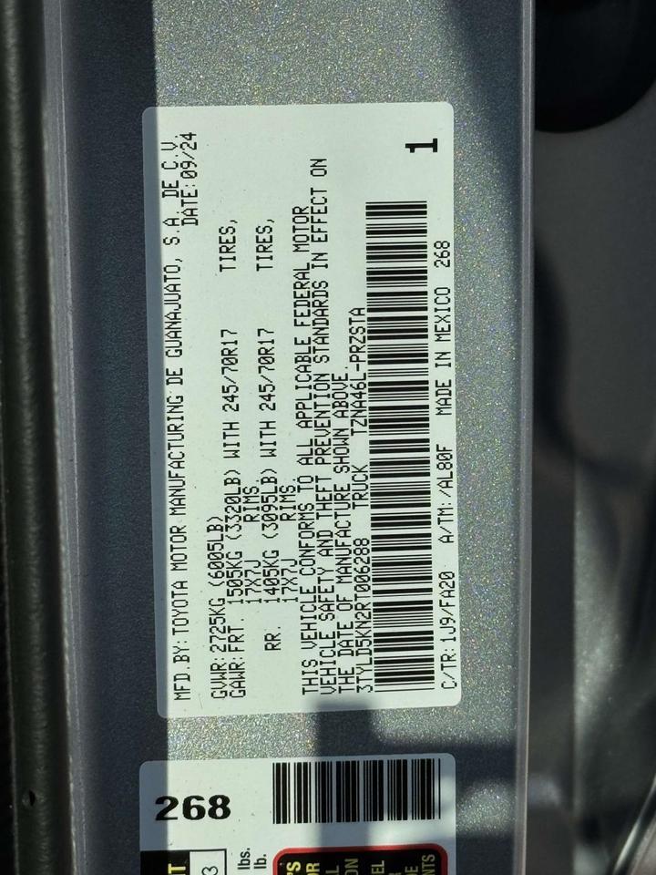 2024 Toyota Tacoma SR Fredericksburg VA