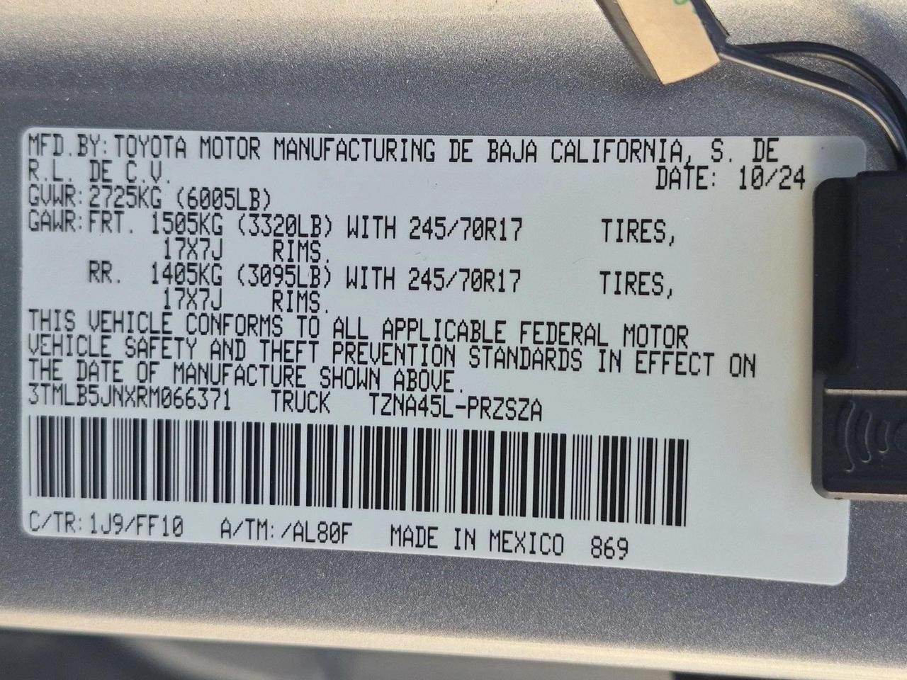2024 Toyota Tacoma SR5 Roseville CA