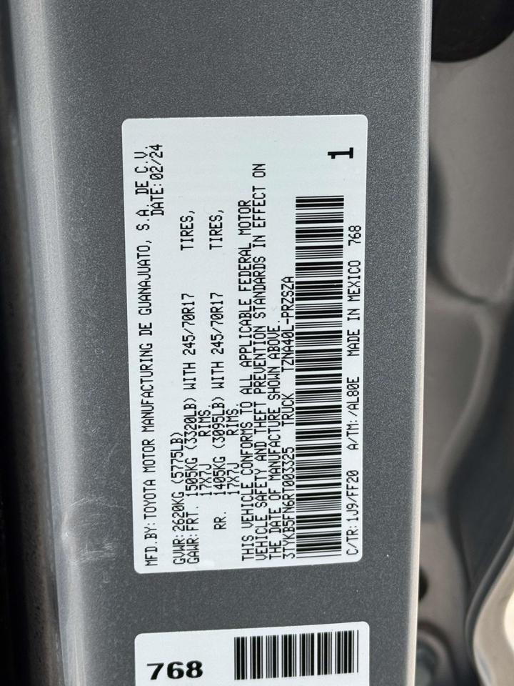 2024 Toyota Tacoma SR5 Fredericksburg VA